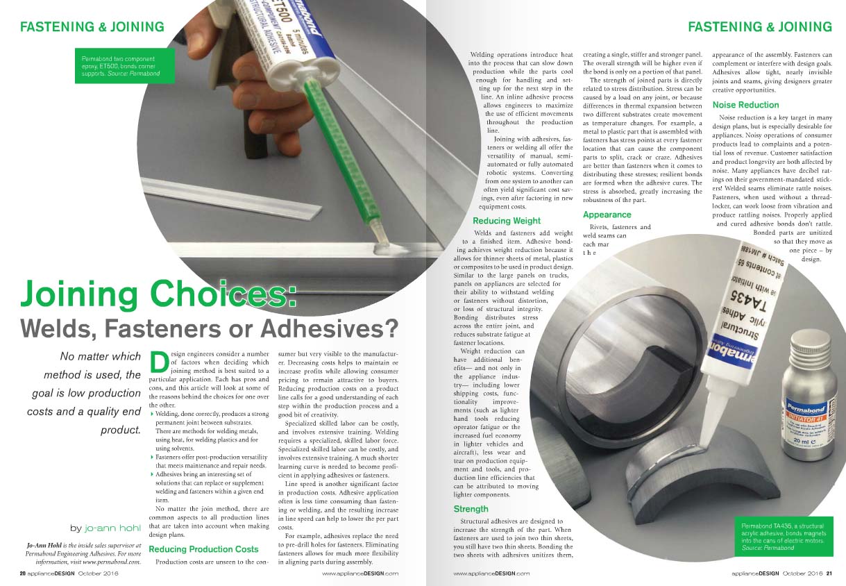 Welding fastening adhesive